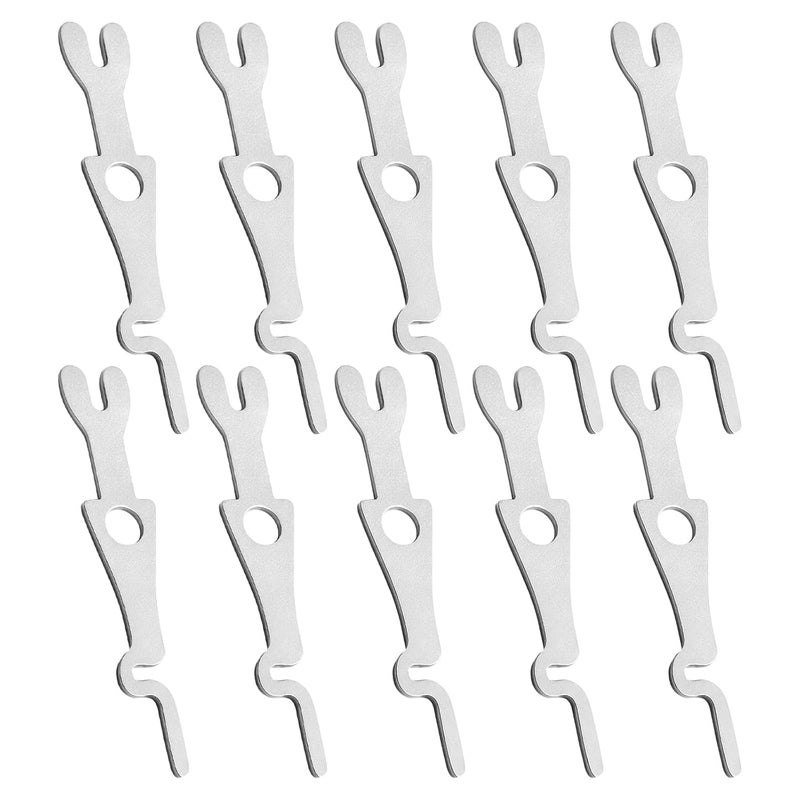 MUGLFPT (10-Pack) 55500-PRT Fork Type Tamper Resistant Switch Keys, Compatible with 1201-2L, 1202-2L, 1203-2L, 1204-2L, 1221-2L, 1257-L, and 1281-L Toggle and Locking Switches - Image 1